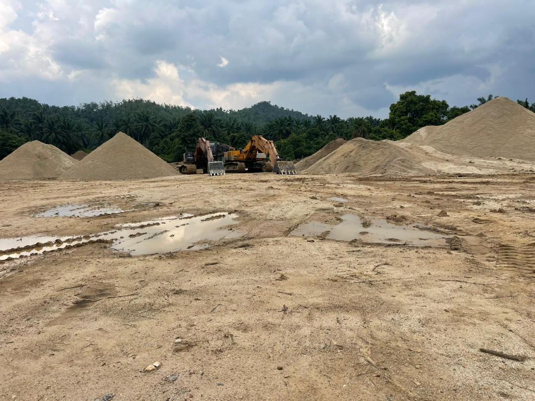 Pasir Murah Hulu Terengganu - Timbunan pasir